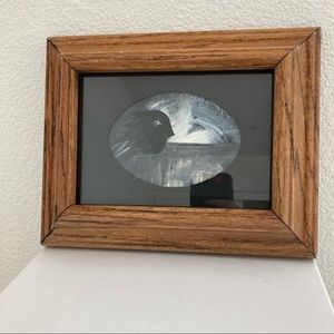 wall art black and white "desert soul" painting 8x10"